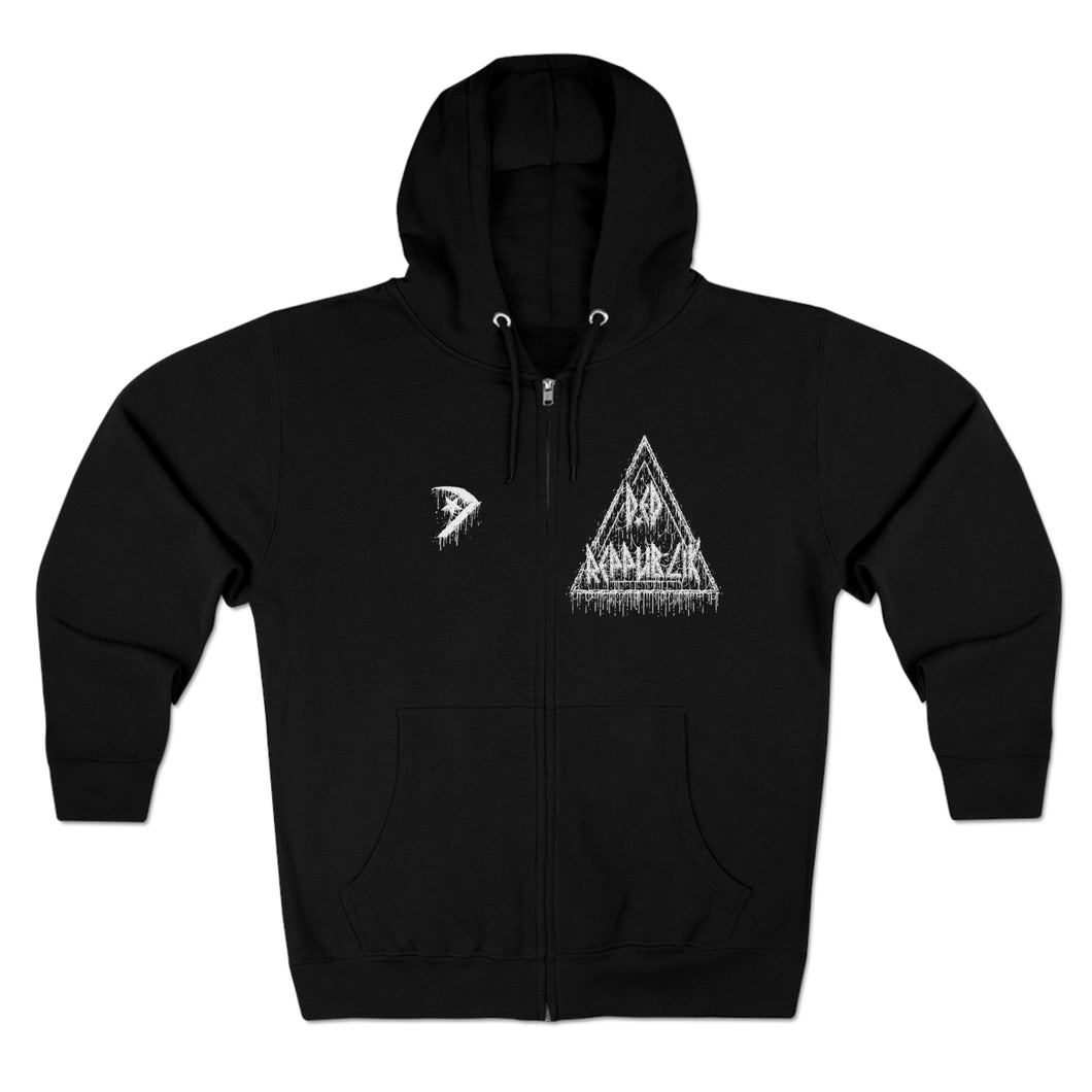 DED REPPUBLIK ZIP HOODIE